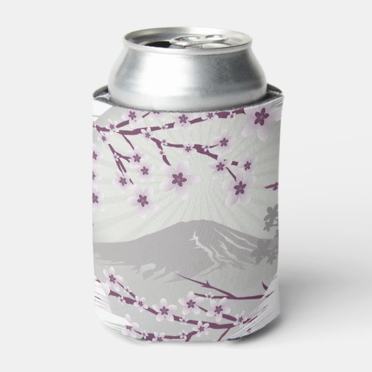 ラベンダーの花 缶クーラー (缶正面)