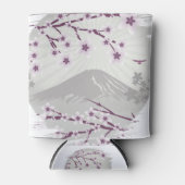 ラベンダーの花 缶クーラー (正面)