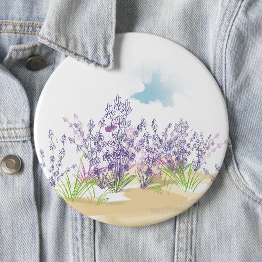 ラベンダーの花 缶バッジ (インサイチュ)
