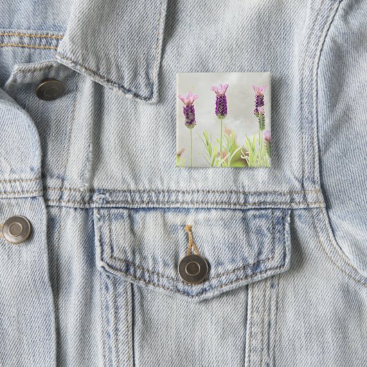 ラベンダーの花 缶バッジ (インサイチュ)