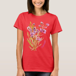 ラベンダーの花Tシャツ Tシャツ