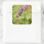 ラベンダーの茎のブライダルシャワーステッカー スクエアシール (バッグ)