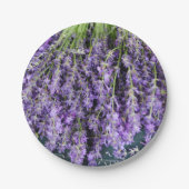 ラベンダーの茎の紙皿 ペーパープレート (正面)