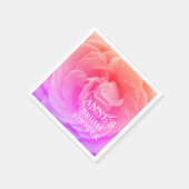 ラベンダーの茎、ブライダルシャワー紙ナプキンス スタンダードカクテルナプキン (角)