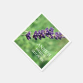 ラベンダーの茎、ブライダルシャワー紙ナプキンス スタンダードカクテルナプキン (角)