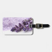 ラベンダーの荷物のラベル ラゲッジタグ (正面横)