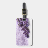 ラベンダーの荷物のラベル ラゲッジタグ (正面縦)