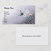 ラベンダーの蝶 名刺 (正面/裏面)