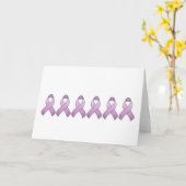 ラベンダーの認識度のリボンカード カード (黄色い花)