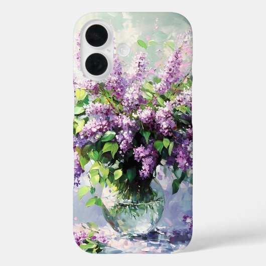 ラベンダーの開花ライラックブーケ Case-Mate iPhoneケース (裏面)