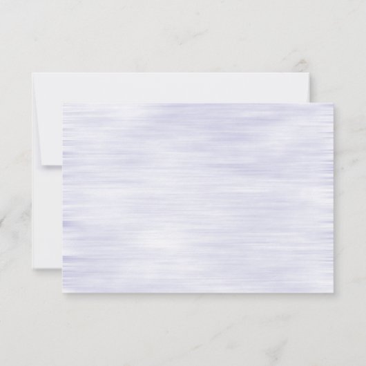 ラベンダーの青いピンクの水彩画によってはRSVPが開花します 出欠カード (裏面)