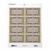 ラベンダーの香りがする石鹸 ラベル (フルシート)