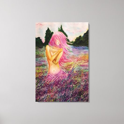 ラベンダーの香りのキャンバスプリント - 絵画 キャンバスプリント (正面)