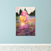 ラベンダーの香りのキャンバスプリント - 絵画 キャンバスプリント (インサイチュ (ウッドフロア))