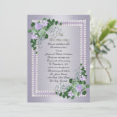 ラベンダーの55周年結婚記念日の誓い更新 招待状 (スタンド正面)