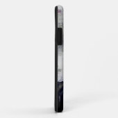 ラベンダーのiPhone 5 IDの場合の織り目加工のパリ Case-Mate iPhoneケース (裏面/右)