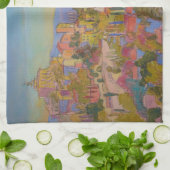 ラベンダーはタオルの守備につきます キッチンタオル (折り畳み)