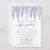 ラベンダーはパーティの招待状後ずっと幸せに 招待状 (正面)