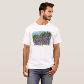 ラベンダーは夏に分野、プロバンスで開花します Tシャツ (正面フル)