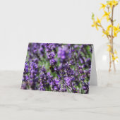 ラベンダーは挨拶状の守備につきます カード (黄色い花)