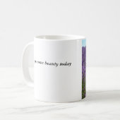 ラベンダーはSequimのWAのマグの守備につきます コーヒーマグカップ (正面左)