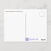 ラベンダーひげアイリスハガキ ポストカード (裏面)