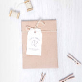 ラベンダーをテーマにしたメッセージカードモノグラムクレスト ギフトタグ