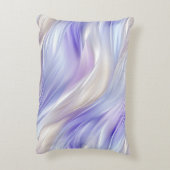 ラベンダーアイボリーパール金ゴールド結婚フローラ アクセントクッション (裏面(縦))