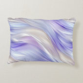 ラベンダーアイボリーパール金ゴールド結婚フローラ アクセントクッション (裏面)