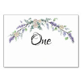 ラベンダーアイボリーローズとユーカリ テーブルナンバー (正面)