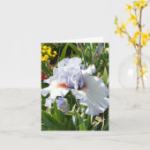 ラベンダーアイリスオリジナルグリーティングカード カード (黄色い花)