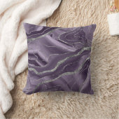 ラベンダーアガテシルバーグリッターグラム#1 クッション (ブランケット)