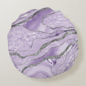 ラベンダーアガテシルバーグリッターグラム#1 ラウンドクッション (裏面)