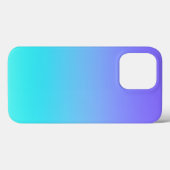 ラベンダーアクアティール(緑がかった色)勾配 Case-Mate iPhoneケース (裏面 (横))