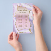 ラベンダーアゲイト真珠光沢フォイル価格リストのフライヤー チラシ (ハンドル)