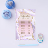 ラベンダーアゲイト真珠光沢フォイル価格リストのフライヤー チラシ (シングル)