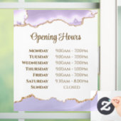 ラベンダーアゲート開館時間ウィンドウにしがみつく ウィンドウサイン (ホーム)