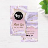 ラベンダーアジェート真珠光沢箔パッケージインサート (デスク)