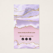 ラベンダーアジェート真珠光沢箔パッケージインサート (裏面)