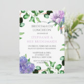 ラベンダーアジサイフローラブリデスメイドランチョン 招待状 (スタンド正面)