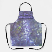 ラベンダーアジサイ最高のズママ今まで エプロン (正面)