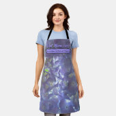 ラベンダーアジサイ最高のズママ今まで エプロン (着用した状態)