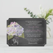 ラベンダーアジサイ素朴ズ結婚の 招待状 (スタンド正面)