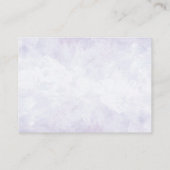 ラベンダーアジサイ結婚式レセプション エンクロージャーカード (裏面)