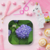 ラベンダーアジサイ ペーパープレート (パーティー)