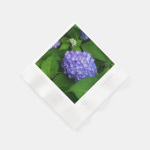 ラベンダーアジサイ 縁ありカクテルナプキン (角)