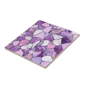 ラベンダーアメジスト大理石セル抽象芸術 タイル (側面)