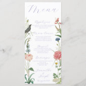 ラベンダーアンドセージグリーンアウトドア庭園の結婚式 メニュー (正面)