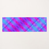 ラベンダーアールデコイカットマイアミ ヨガマット (裏面(横))