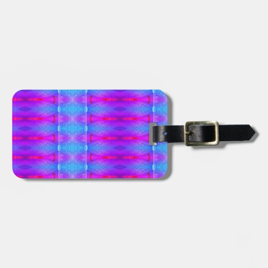 ラベンダーアールデコイカットマイアミ ラゲッジタグ (正面横)